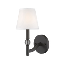 Golden 3500-1W RBZ-CWH - Wry Lighting Waverly 1-light Wall Sconce in Rubbed Bronze